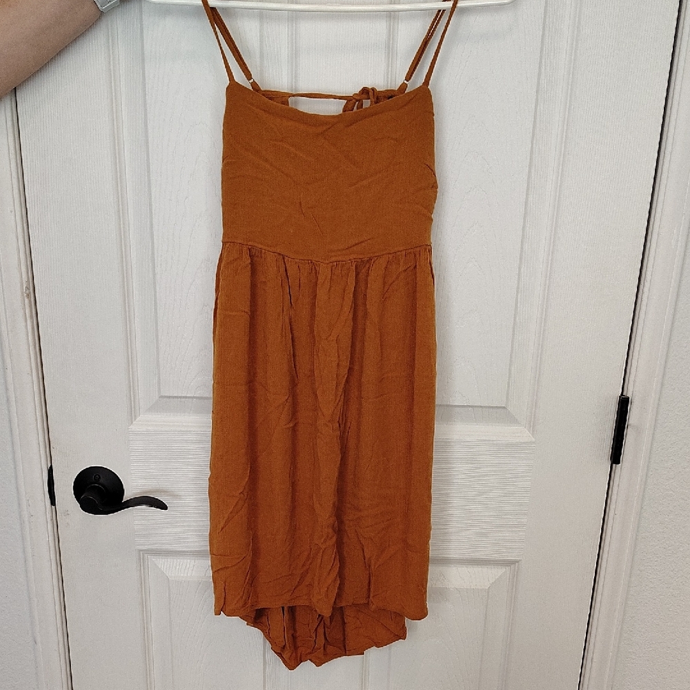 Wild Fable Mustard Dress with Spaghetti Straps